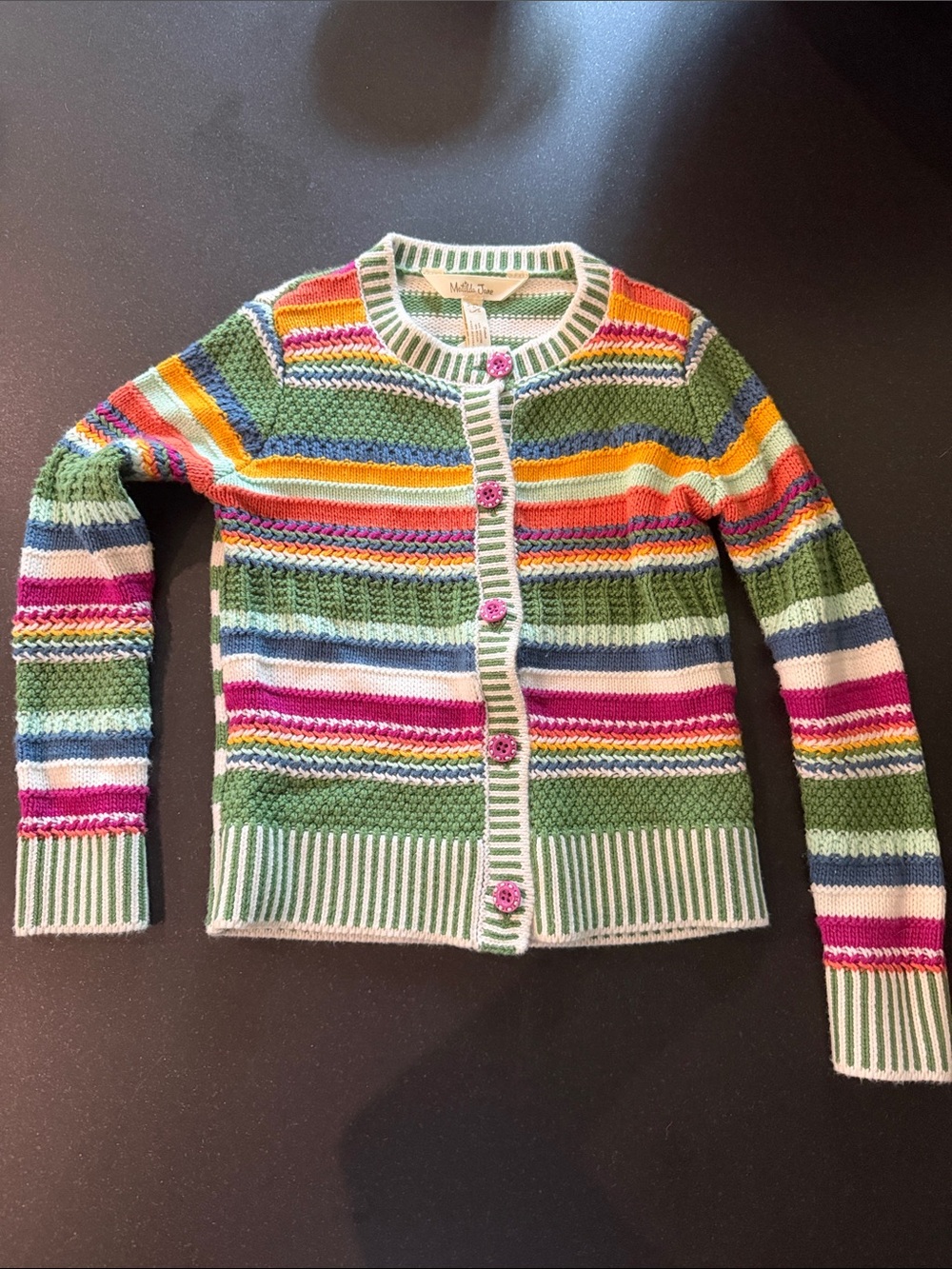 Matilda Jane Striped Knit Cardigan in size 4